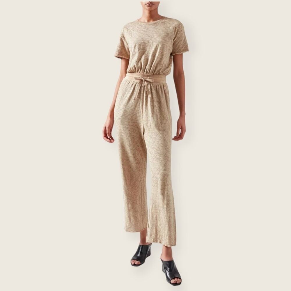 NWOT | ATM | Slub Jersey Short Sleeve Jumpsuit | Coral Stone | Medium